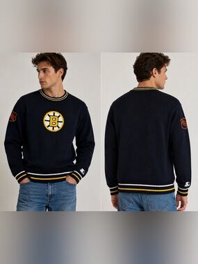 Starter Boston Bruins Knit Sweater
Men’s Size XL